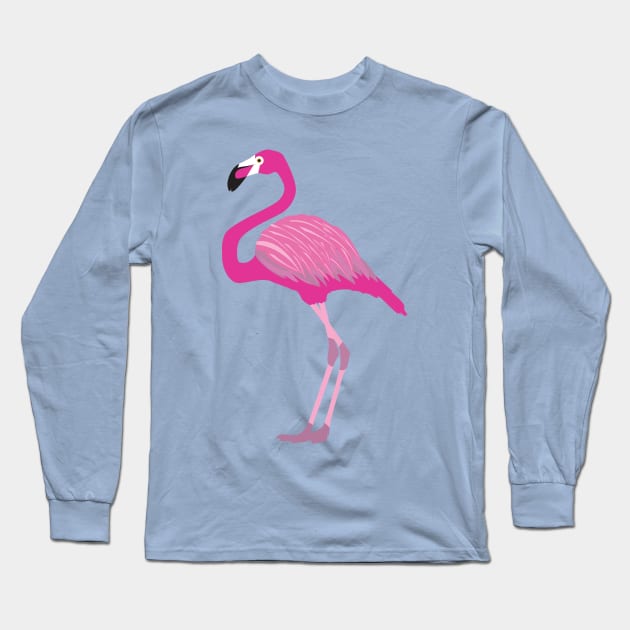 Flamingo Vibes Long Sleeve T-Shirt by Ezzie